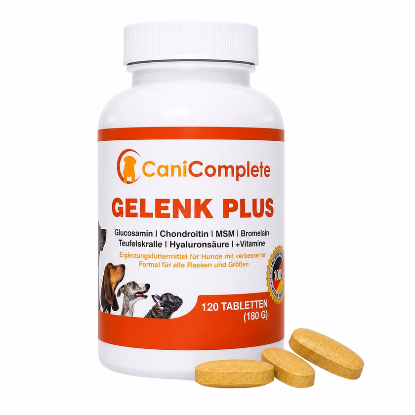 Weiße Dose CaniComplete Gelenk Plus mit 120 Tabletten