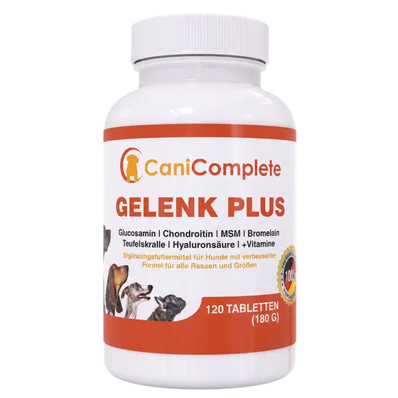 Weiße Dose CaniComplete Gelenk Plus mit 120 Tabletten