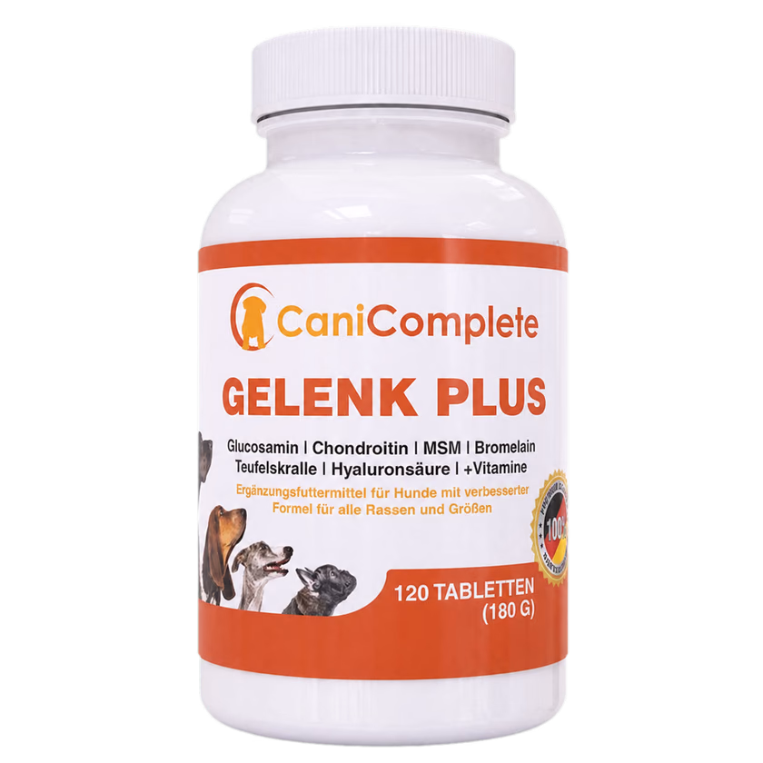 Weiße Dose CaniComplete Gelenk Plus mit 120 Tabletten